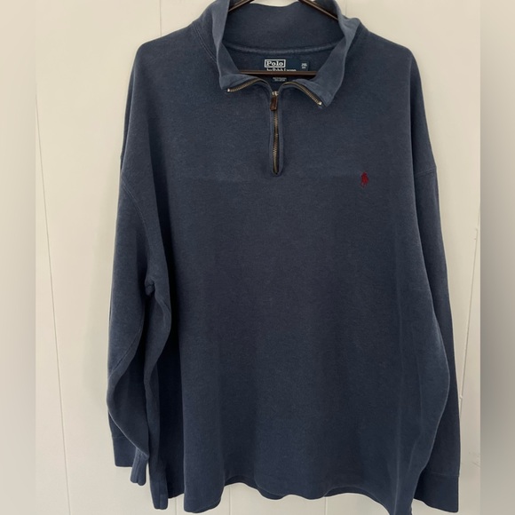 Polo Ralph Lauren Other - POLO by Ralph Lauren 1/4 Zip Pullover Navy Sweater Top Size 2XL Big